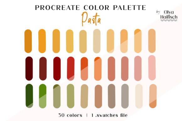 Bright Spring Procreate Color Palette: Fresh Digital Colors