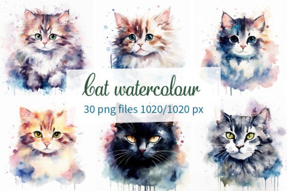 Cat Watercolour: A Whimsical Touch for Creative Projects