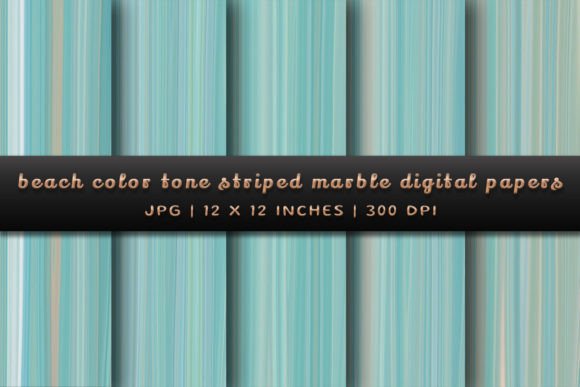 Coastal Marble: Elevate Designs with Beach Color Tone Striped Marble