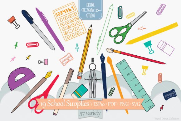 Creative Toolkit: Color School Stationary Office Supplies