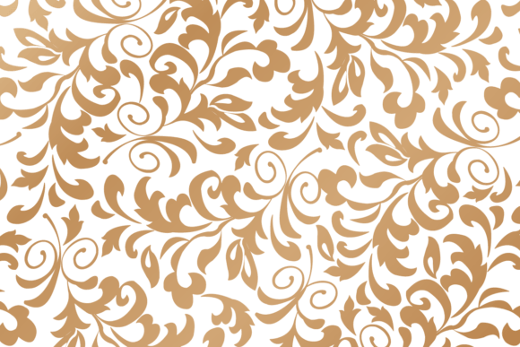 Florals Ornament Golden Color: Elevate Your Designs with Baroque Luxury
