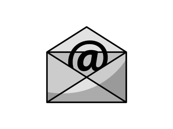 Greysale Color Email Inbox Icon: Your Go-To Design Asset