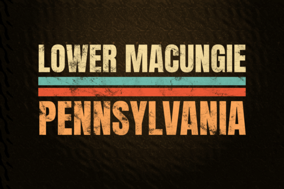 Lower Macungie Pennsylvania Retro Color: A Vintage Design Love Letter
