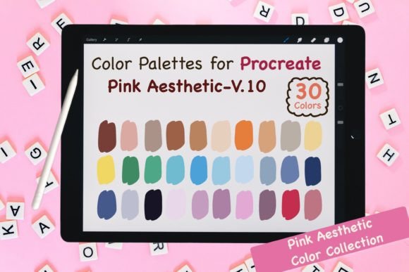 Mastering the Pink Aesthetic with Procreate Color Palettes-Pink V.10