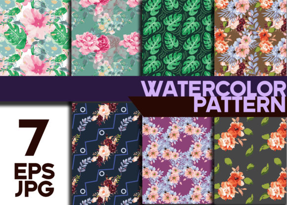 Pattern Flower Water Color: Where Artistic Flair Meets Design Function