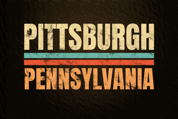 Pittsburgh Pennsylvania Retro Color: A Design Love Letter to the 'Burgh
