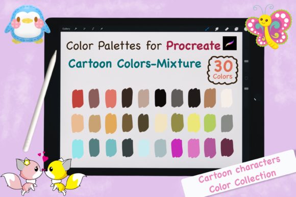 Procreate Color Palettes-Cartoon Mixture: Your Secret for Vibrant Art