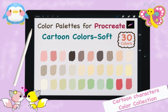 Procreate Color Palettes-Cartoon Soft: A Designer's Shortcut to Cohesive Artwork