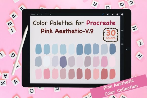 Procreate Color Palettes-Pink V.9: Your Shortcut to Stunning Art