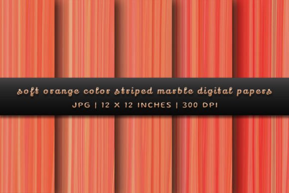 Soft Orange Color Striped Marble: A Texture for Modern Warmth