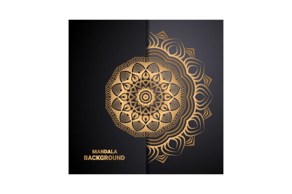 The Radiant Allure of Mandala Background Gold Color