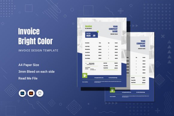 Transform Client Billing with a Bright Color Invoice Design
