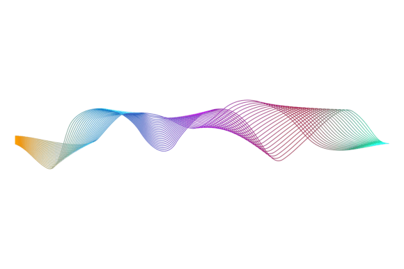 Waving Color Gradient Lines: Dynamic Abstracts for Impactful Design